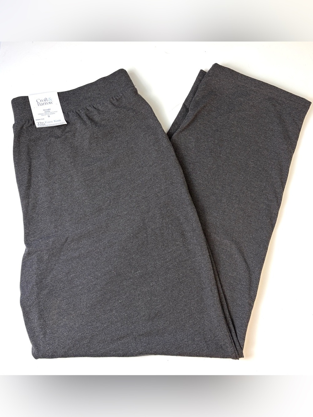 croft & barrow Woman’s Dark Charcoal Easy Knot Pants